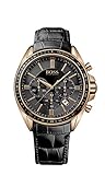 Hugo Boss Herren-Armbanduhr Chronograph Quarz Leder 1513092