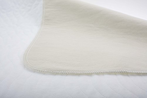 Inkontinenzunterlage/Inkontinezauflage/Matratzenschutz, flüssigkeitsundurchlässig grau/weiß waschbar & trocknergeeignet, von Castejo