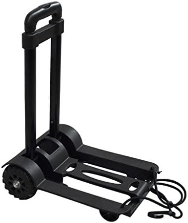 RulNet Folding Hand Truck, 330 lbs Heavy Duty Construction Utility Cart Compact and Lightweight for Luggage for Indoor Outdoor Travel Shopping Office