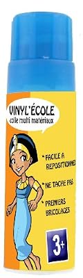 Cleopatre Cléopâtre - VI25X - Vinyl'Ecole - Flacon de Colle blanche vinylique avec Embout biberon 25 g
