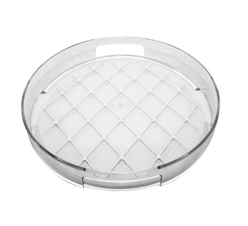 zak!designs 6564-0011 Gallery Tablett rund 30cm klar rutschf.