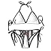Produktbild Osmykqe Womens Sexy Bikini Sets Bathing Swimsuits Tie Back Men Thin Red Line Flag.jpg Flower Print
