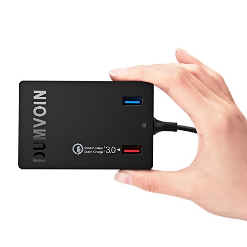 Microsoft Surface Pro 2, Surface Pro Ladegerät 12V 3.6A, DUMVOIN 72W AC Adapter Multi-Port-Ladestation Qualcomm Quick Charge 3.0 Stromversorgung für Google Nexus 6, iPhone, iPad, Samsung Galaxy S7 / S6 / LG - 5