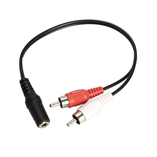 Cable de Audio Adaptador, Conector Hembra estéreo de 3,5 mm a 2 Jack RCA Macho, Audio Auxiliar - Image 4