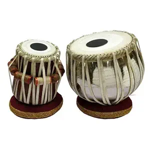 BABA SURJAN SINGH & SONS STEEL TABLA SET WITH BAG, HAMMER, RING SET