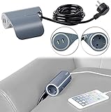 Sofa-Steckdose inklusive deutscher Anleitung. Sofa mit USB Anschluss - Außerdem relevant oder passend zu: Verlängerungskabel, Mehrfachstecker, Steckerleiste, Verlängerung, Elektrokabel, Handy Kabel, Ladestation, Eurostecker, Kabelsalat, MacBook, Samsung, Netbook, Huawei, Galaxy, Sessel, Couch, Sitz, Hub
