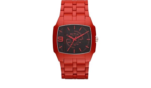 diesel red acetate trojan watch dz1551