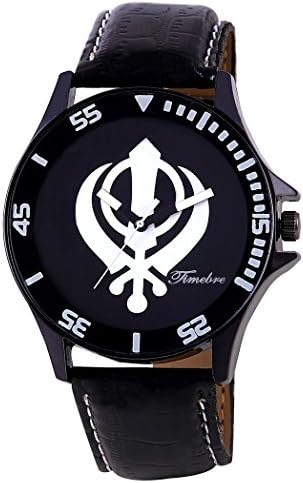 Timebre Men Black Khanda Casual Analog Watch