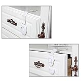 HomySnug Baby Sicherheit Sperren Kindersicherung multifunktionale Baby Sicherheitsschloss für Schubladen und Kleiderschrank – 10 stück - 4