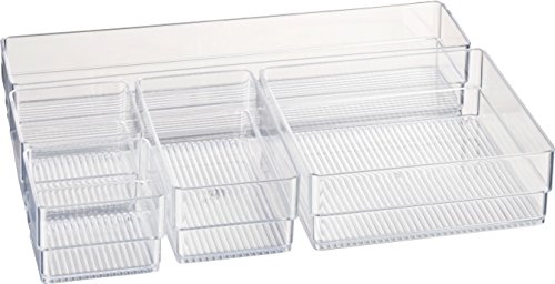 Kigima Make-Up-Organizer Aufbewahrungsbox Ordnungsständer für Make-Up 5er Set