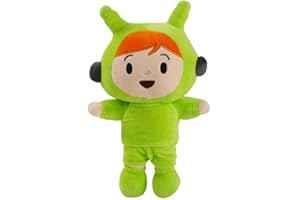 TEXXY Pocoyo juguetes de peluche, Pocoyo Elly Pato Nina Sleepy Bird Loula muñecos de peluche suaves (Nina 28cm)