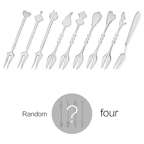Obstmesser Melonenschneider mit 4 Obstgabeln Edelstahl FOXAS Watermelon Slicer - 5