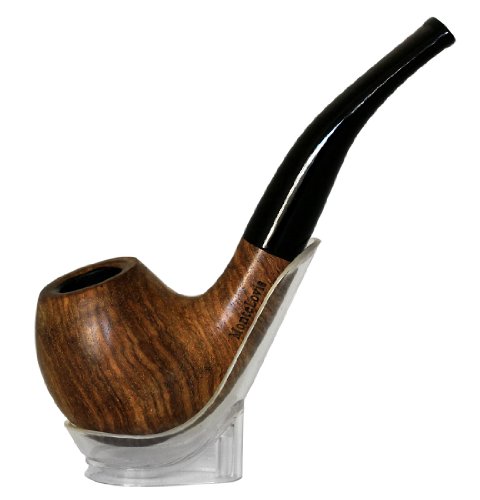 Monte Lovis – Klassisches Raucherzubehör – TABAKPFEIFE aus edlem Rosenholz – Acrylmundstück – Naturholz - 2