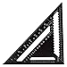 Produktbild Alexsix Winkelmesser aus Aluminium, dreieckige Winkelmesser, Geschwindigkeitsstufe für Carpentry Framing, 7-Zoll-Messwerkzeug