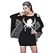 Produktbild Halloween Kleider,Resplend Damen Off Shoulder Kleid Spinnenuniform Dress Freizeit Schlank Lange Ärmel Spinne Kostüm Minikleid