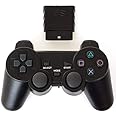 Singh Packagings - Twin Vibration Wireless Analog Controller Compatible for PS2/PS1/PSX - 2.4G Dual Vibration Gamepad Remote Joypad with Receiver- Compatible with Playstation2 (Batteries Not Included)
