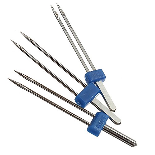 3 Stk verschiedene Größe 2MM 3MM 4MM Doppel Twin Nadeln Pins Nähmaschine Zubehör