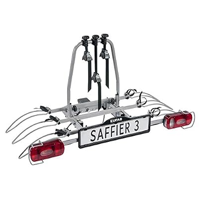 Eufab porte-vélos 3 vélos basculant sur attelage saffier - eufab