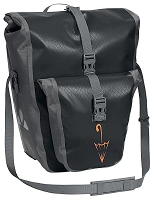 VAUDE Aqua Back Plus Sacoche de vélo pour Roue arrière - Une Paire - Volume 51 l - matière bâche sans PVC (Black Se, 44 x 33 x 31 cm)