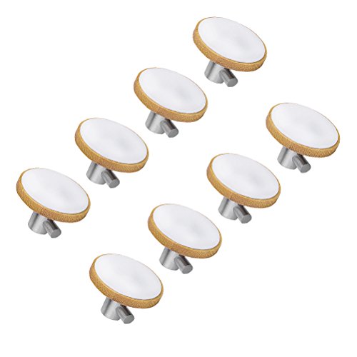 Klebehaken 8/Pack Bambus Mantel Handtuch Haken Kleiderbügel Edelstahl - 3