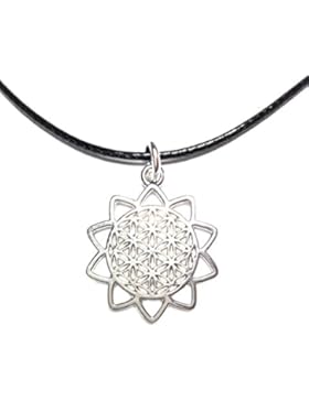 Blume des Lebens - Sonne Kette mit Anhänger