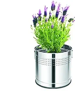 Mofna Steel Planter/Flower Planter/Plant Containers/Indoor Flower (12 x 12 inches)
