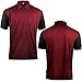 Produktbild Target Cool Play 3 Dart Shirt – atmungsaktiv – Ruby Rot mit Schwarz – Mittel – mit Darts Ecke Extra Stark Dart Flights