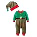 Highdas Santa's Lil' Elf Costume Unisex-Baby Christmas suits leotard Santa hat Jumpsuit climbing clothes Rompers Pant sets
