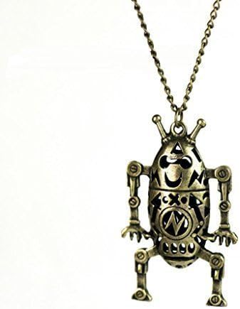 CWS Bronze 3D Mr Robot Pendant Necklace