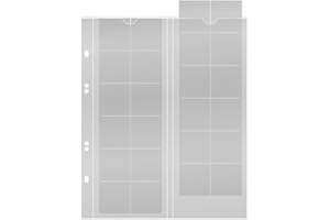 LINDNER Das Original Feuilles numismatiques Multi Collect pour 24 Monnaies jusqu'à Ø 34 mm, avec intercalaires Noirs - Paquet de 5