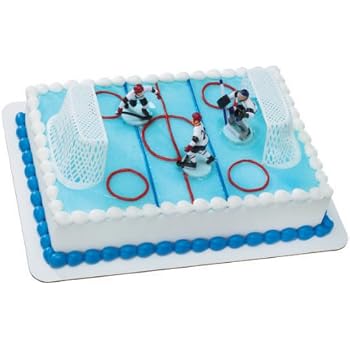 Ice Hockey Cake Topper Decorating Kit: Amazon.co.uk: Kitchen & Home