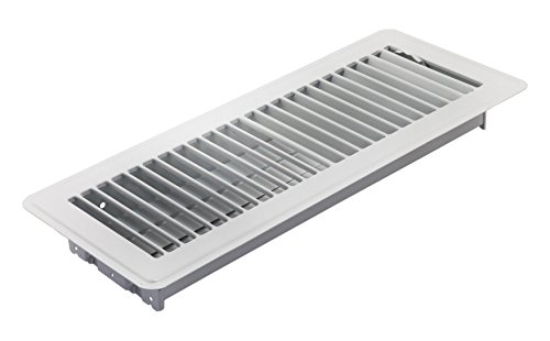 Accord ABFRWH412 Floor Register with Louvered Design, 4-Inch x 12-Inch(Duct Opening Measurements), White