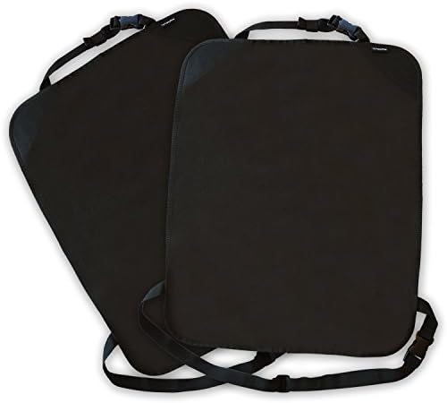 Back Seat Protector, Car Kick Mats Cover, Waterproof Carseat Upholstery Protector for Kids, Universal Fit - Ideal for Children (Without Pockets, 2 pieces)