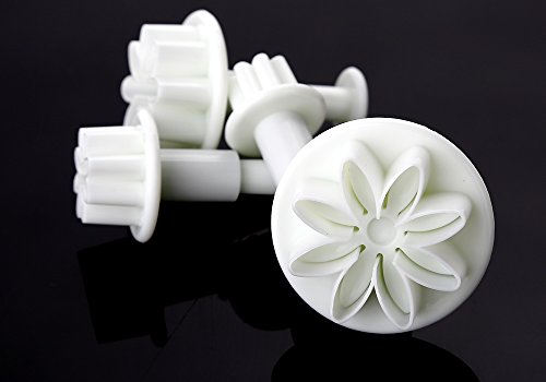 Uten® 45tlg. Ausstecher Ausstechform Stempel Modellierwerkzeug Glätter Fondant Marzipan Tortendeko Kit Set - 7