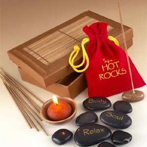 Hot Stone Therapy Pack - Hot Rocks Gift Set - Relaxing Present - Birthday, Christmas, Valentine's Day Gift