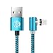 Price comparison product image UGI Magnetic iPhone Charger Cable Lightning Cable L Shape 90 Degree Right Angle 3.3ft/6.6ft/10ft Nylon Braided Fast Charging USB Cable for iPhone X 8 7 6 Plus 5S 5 and More Apple Device Lot