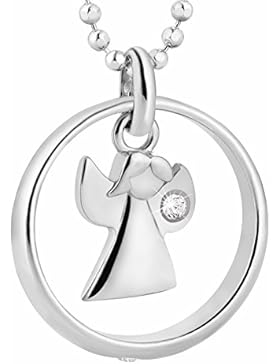 fish Mädchen Junge Hals-Kette Sterlingsilber Schutzengel-Anhänger Taufring Taufgeschenk klar Geschenkverpackung...