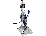 Dremel 3-in-1 Workstation, Drill Press, Rotary Tool Holder, and Flex-Shaft Tool Stand - Black/Blue
