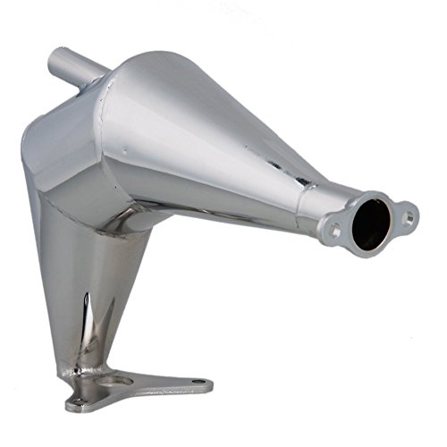Yiguo W05001 Aluminum Alloy Exhaust Pipe Tubing for RC 1:5 Fuel Car Upgrade Parts Silver
