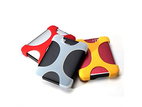 Preisvergleich Produktbild OVVO Silikon 2,5-Zoll-Mobile-Festplattenabdeckung Bruchsichere stoßsichere Digitale Schutzabdeckung (gelb) Speicherkartenetui