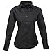 Produktbild Premier Frauen/DamenPopeline Bluse / Schlichtes Arbeitshemd langrmelig (38)(Size:10) (Schwarz) DE 38,Schwarz