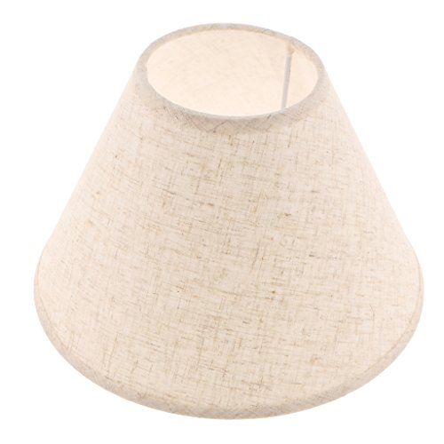 Preisvergleich Produktbild Baoblaze Lampenschirm E27 Lampenfassung Schirm für Stehleuchte Nachttischlampe Tischlampe Innenraum Beleuchtung Zubehör - Flachsfarben