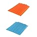 MagiDeal 144 Pcs Motorcycle Wheel Rim Spoke Wraps Skins Cover Orange+Light Blue RS.1050.00