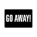 Produktbild 59,9 cm (L) X 39,9 cm (W), 3/43,2 cm Stärke, witziger Spruch & Zitate: Go Away Waschmaschine gewaschen Fußmatte Matte