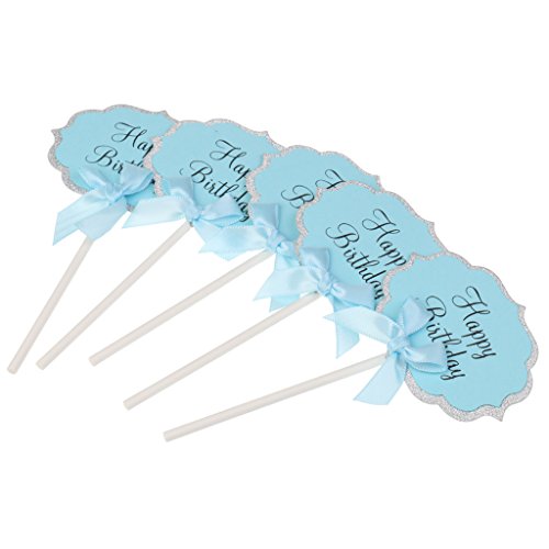 MagiDeal Papier Cupcake Picks Zahnstocher Partei Kuchen Cocktail Dekor, 10 Stück/Set - 6