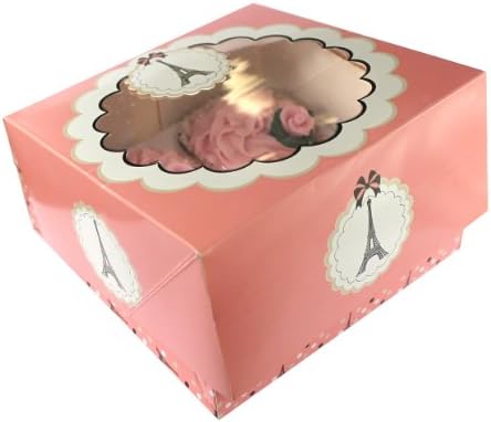 Parisienne Eiffel Tower Theme Party - Cupcake Boxes x 2