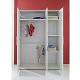 3-tlg. Babyzimmer in weiß, Kleiderschrank B: 130 cm, Wickelkommode B: 87 cm, Babybett 70 x 140 cm - 2