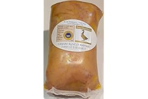 FOIE GRAS LUXE Lobe de Foie Gras de Canard Entier Mi-Cuit Frais - cuisson sous-vide - 580g Foie Gras sous-vide