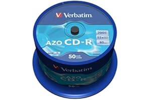 TRESICE-FRANCE1 VERBATIM CD-R 52x Azo Crystal in Campana 50PZ 43343