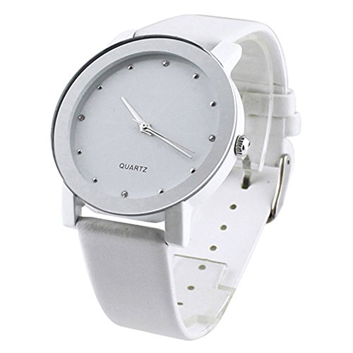 Elegante Herrenuhr Damenuhr Herren Uhr Armbanduhr Quartzuhr PU Leder Wei Elegante Herrenuhr Damenuhr Herren Uhr Armbanduhr Quartzuhr PU Leder Wei